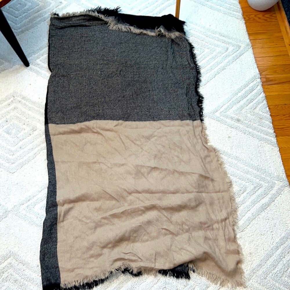 Women's Cashmere Scarf | Black Grey Beige